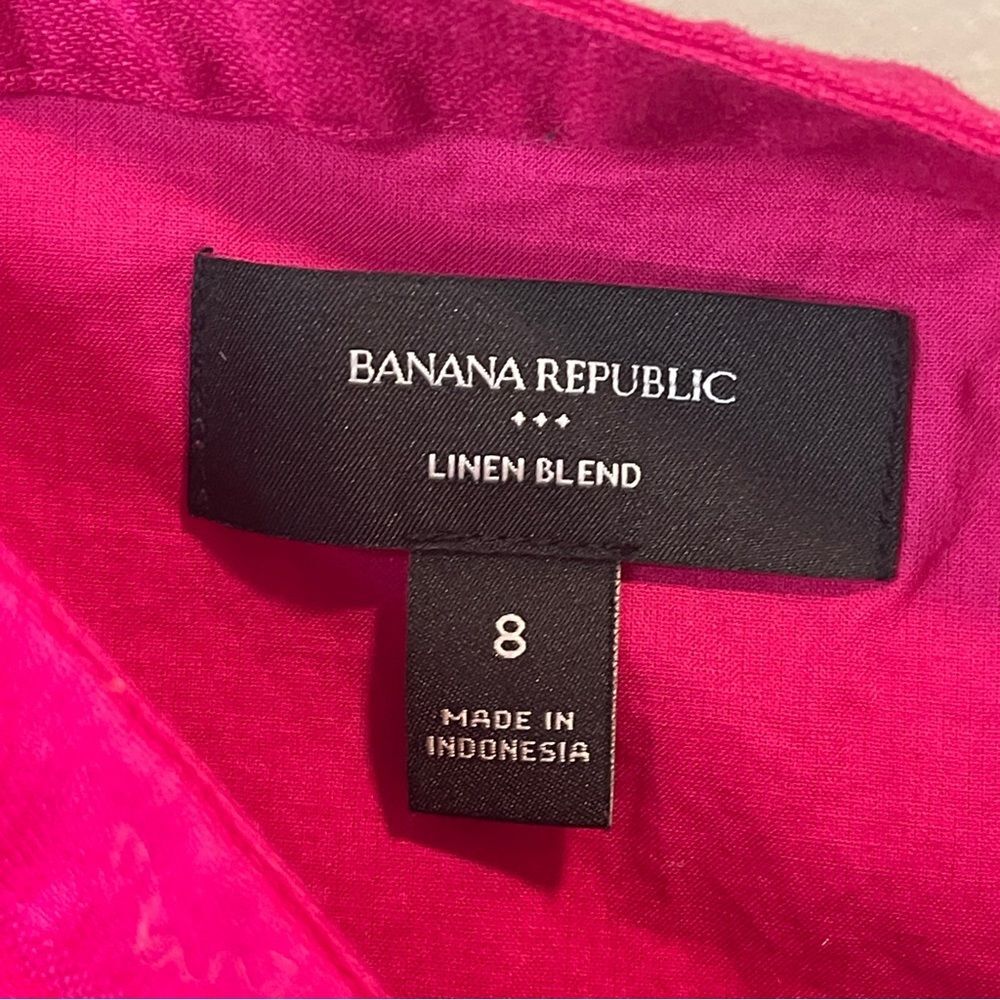 Banana Republic Fuchsia Linen Blend Skirt Set - Picture 10 of 11